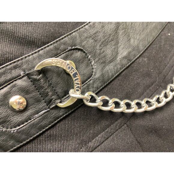 Womens Royal Bones Black Mini Goth Punk Emo Skirt Size S - Picture 3 of 7